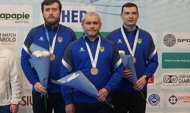 Збірна України взяла бронзу на старті ЧЄ-2025 із кульової стрільби